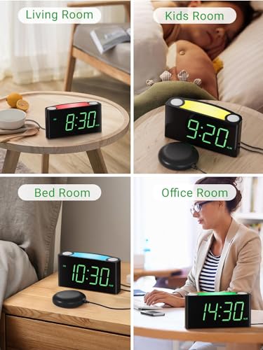 Pplee PPLEE-1008I-GN Extra Loud Vibrating Alarm Clock thumb #8