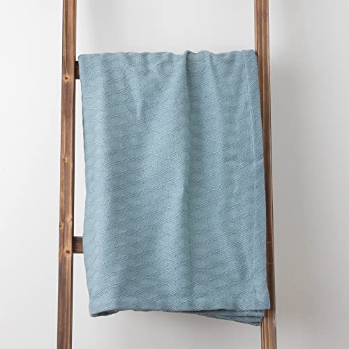 Aston & Arden Eucalyptus Bed Blankets - Soft Breathable Cooling Tencel And Cotton All Season Throw | 400 Gsm Heavy Weight | Hotel Quality For Couch, Sofa Chair, King, Teal #TOP5