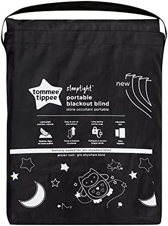 Tommee Tippee Sleeptime Portable Blackout Blind with Suction Cups, Adjustable and Lightweight, Large, 130 x 198cm