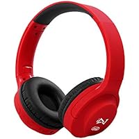 Trevi DJ 601 M - Auriculares de Diadema con micrófono, Rojo