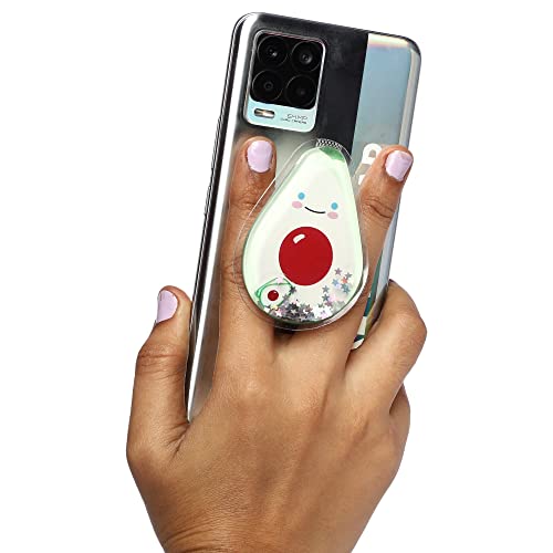 Image of Cute Anime Mobile Holder Grip Stand for Phones Selfie Holder for Smartphones, Designed for Kids and Teens. [ Gel Inside ]-(Model - Fruit Avocado)