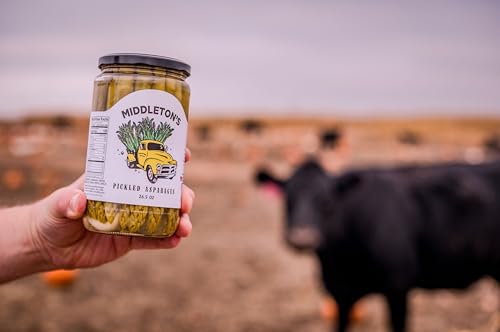 Middleton Farms Pickled Asparagus Variety Pack - Farm Direct Purple, Green & Spicy Asparagus Pickled in a Jar, Set of 3 - Made in USA, Farm to Table Freshness, 26.5 Ounces Each (Regular Green, 26.5 Fl Oz (Pack of 3)) - Thumbnail 6