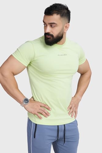 Image of Men's Crew Neck Slim Fit Gym Sports T-Shirt