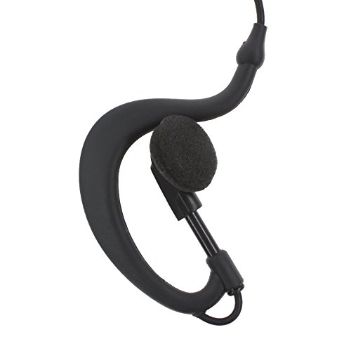 Tenq Advanced G Shape Police Earpiece Headset Ptt Mic For 2-Pin Motorola Radio Cp040 Cp200 Xtni Dtr Vl50 #TOP2