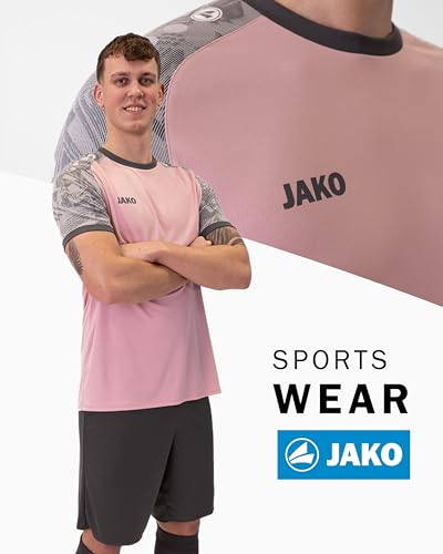 Jako Maillot emblématique Unisexe – T-Shirt de Sport Durable à Manches Courtes en 100% Polyester recyclé, évacuant l'humidité