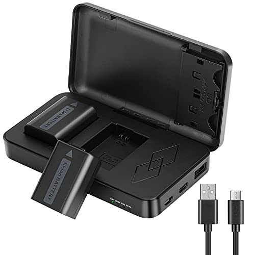JYJZPB NP-FW50 Replacement Battery and ZV-E10 for Sony A6400 Charger Set by JYJZPB - Used condition - US$36.09