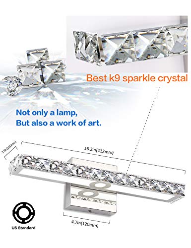 Solfart Crystal Wall Mirror Vanity Light Fixtures For Bathroom Vanity Bedroom Lighting Led Vanity Lights #TOP2