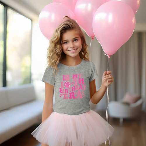 Image of in My 10th Birthday Girl Era Shirt 10 Years Old Birthday T-Shirt Tenth B-Day Party Short Sleeve Tee Tops