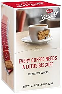 Lotus Biscoff - European Biscuit Cookies - 0.2 Ounce (100 Count) - Dispenser