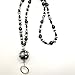 Black and Silver, Multi Bead Design, Handmade Beaded Eyeglass Sunglass Chain Holder Necklace, Eyeglass Loop