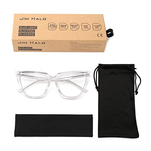 JIM HALO Occhiali Luce Blu Grande Occhi di Gatto
