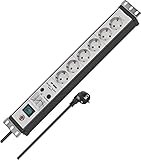 brennenstuhl premium-line steckdosenleiste 6-fach test Regleta con sistema inteligente de módulos intercambiables y un interruptor de seguridad iluminado para encendido y apagado (bipolar)