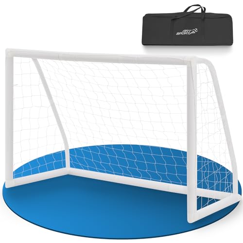 Produktfoto von ArtSport Fußballtor 180 x 120 cm - Mini Fussballtor mit Klicksystem für Garten in Weiß - Stabiles Fußball Tor klein&hellip;