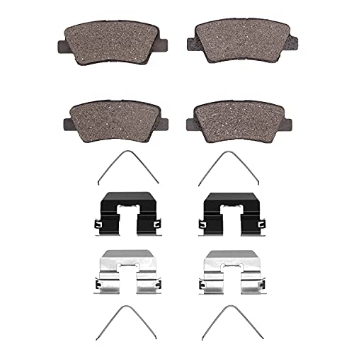 Image of DFC Rear 5000 Advanced Brake Pads| Fits 2009-2015 Hyundai Sonata | 2012-2017 Hyundai Azera; 2016-2021 Hyundai Tucson; 2011-2016 Kia Optima| Automotive Replacement Brake Pads| Hardware
