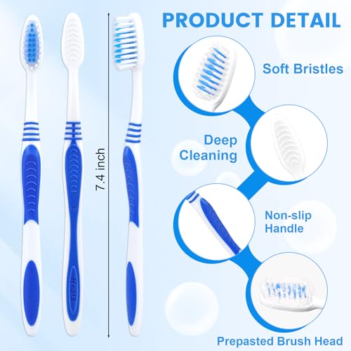 Cepillo de dientes de viaje con pasta desechable y embolsado individual pack de 50 2
