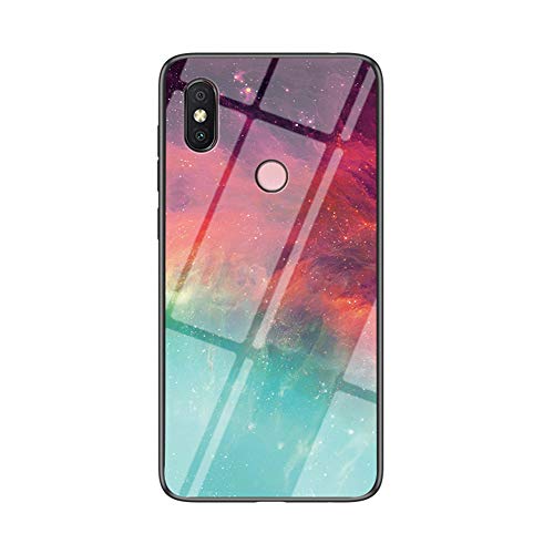 Baifu Gradient Hülle für Xiaomi Black Shark 2 Pro Schlanke & Dünne Stoßfest Handytasche Rückseite mit TPU-Kanten Handyhülle für Xiaomi Black Shark 2 Pro (Farbe sternenklar)