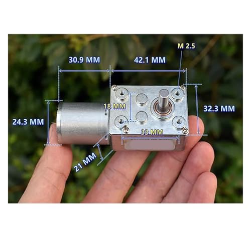 Moteur de réduction à engrenage empêchant le glissement de charge par vis sans fin 370 DC - 2