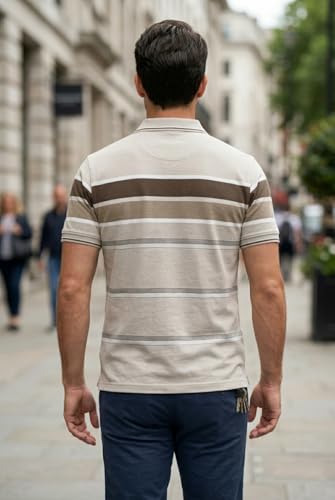 Image of GODFREY Half Cotton Polo T Shirt for Man with Pocket - Regular Fit Mens Collar Tshirt