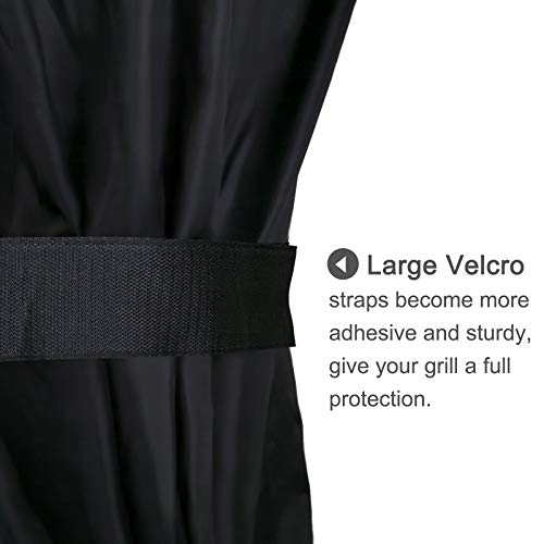 Kingkong 7552 Cover For Weber Genesis Silver/Gold / 2000-5500 Gas Grills, Black #TOP4