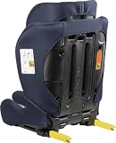 Disney fotelik samochodowy dla dzieci z motywem "Kraina lodu" z certyfikatem ISOFIX, wysokość od 100 do 150 cm, z grafiką księżniczki Elsy, Anny i zabawnego Olafa na fioletowym tle