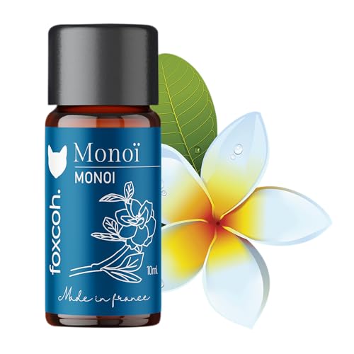 FoxCoh, Monoï 10ml, Concentré de parfum - Diffusion, Cosmétique, Massage, Bain aromatique - DIY Bougie, Savon, Crème, Huile, Lotion - Peau Cheveux