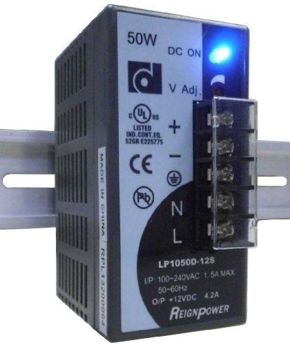 REIGNPOWER LP1050D-12S 50W 12VDC 4.2A Din Rail Power Supply