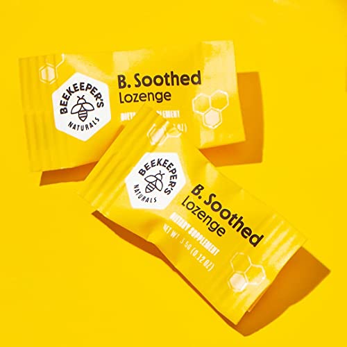 Soothing Honey Cough Drops - Immune Support With Vitamin D, Zinc And Propolis - By Beekeeper's Naturals - Throat Soothing Lozenges, 14 Ct #TOP3