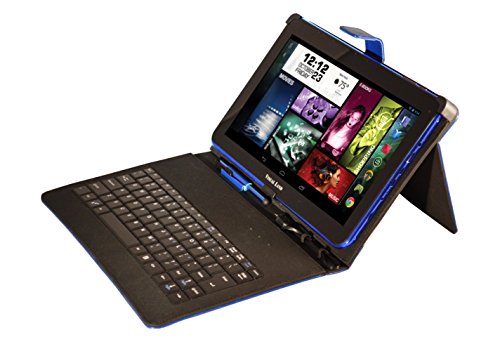 Visual Land Prestige Elite 10" Quad Core Tablet With Kitkat 4.4, Google Play And Keyboard Bundle (Blue) #TOP7