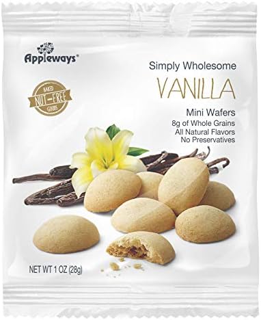Appleways Whole Grain Vanilla Wafers, 1 Ounce -- 108 per case.