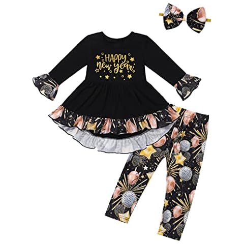 Von kilizo Toddler New Years Eve Outfit Baby New Years Outfit Girl New Years Baby Girl Outfit New Years Outfit Baby Girl New Year Baby Girl Outfit New Years Eve Baby Girl Outfit 12-18 Months Cover