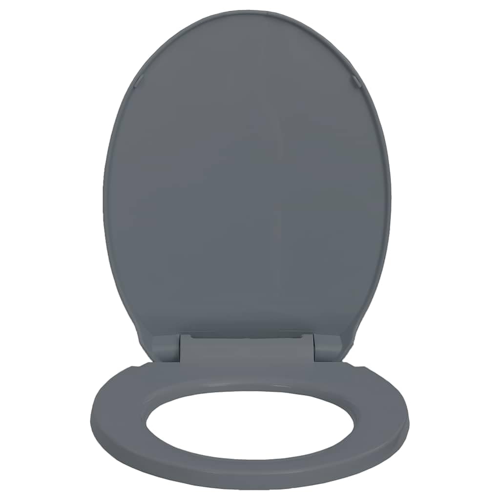Asiento de inodoro con descenso automático, ovalado, cierre rápido, universal, de plástico, fácil de limpiar y estable, para baño, baño de invitados y sanitarios