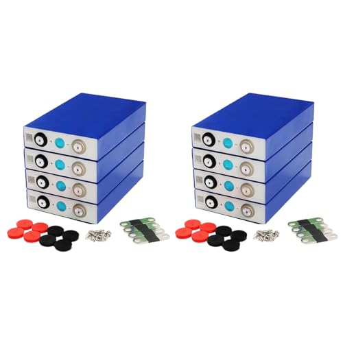 EVE LiFePO4 Cell 3.2V 105Ah Grade A Battery Deep Cycle Lithium Iron Phosphate Rechargeable Battery with QR Code,Screws and Bus Bars