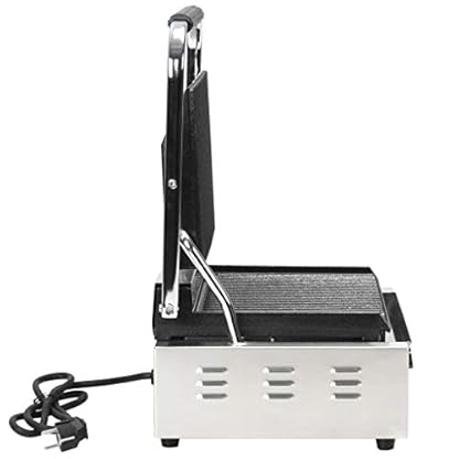 Festnight- Gerillter Panini-Grill Kontaktgrill 2200 W Tischgrill Elektrogrill Panini-Maker 50-300 °C Temperatur… – Bild 5