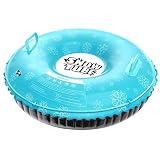 QPAU Snow Tube for Kids, Larger 50 Inch Inflatable Snow Sled, Heavy Duty Snow Tube Made by Thickenin