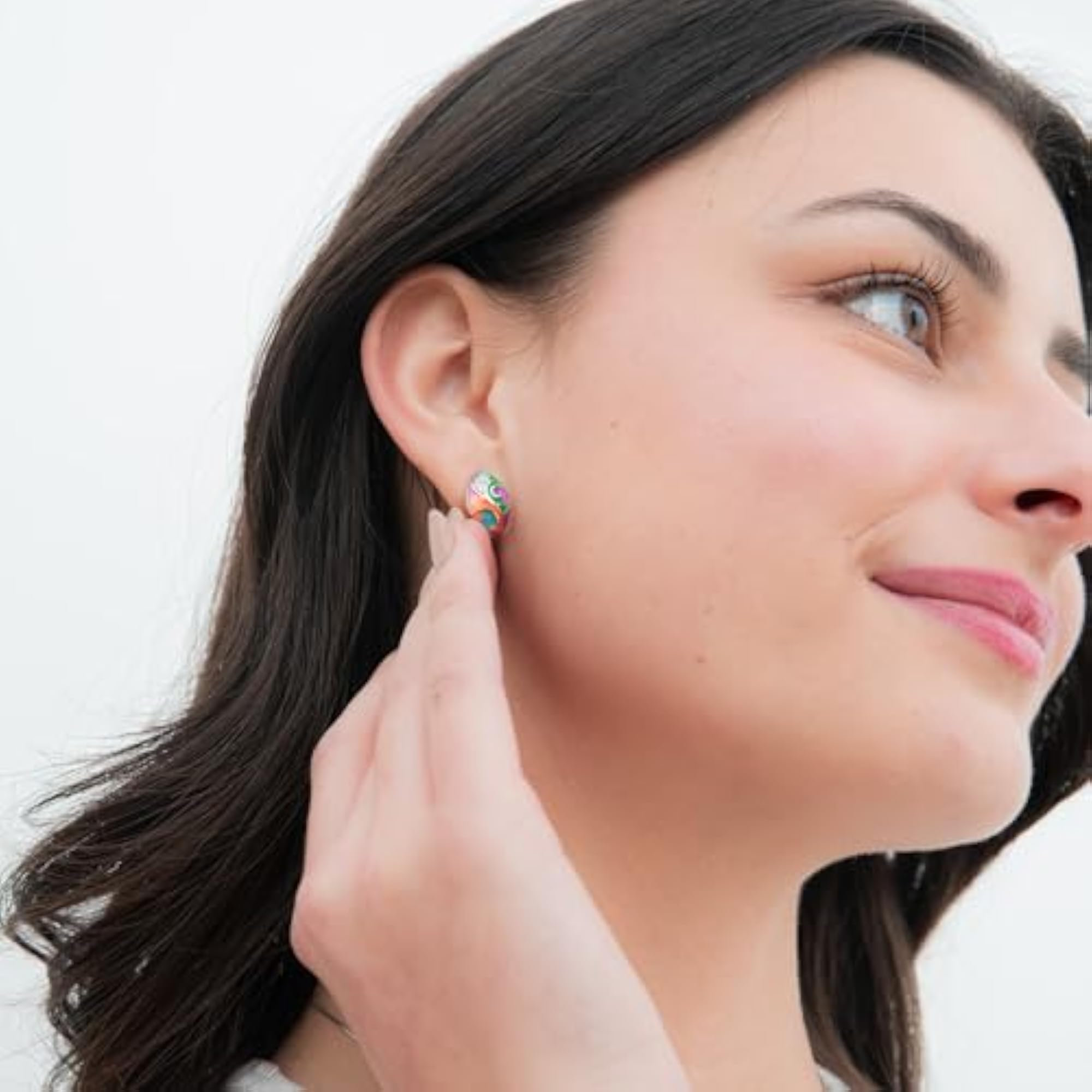 Women's 925 Sterling Silver Marieta Studs, Elegant Design