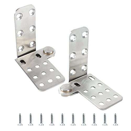 Tambee Door Pivot Hinges 180 Degree Heavy Duty Hinges For Wood Doors Shaft 304 Stainless Steel Top And Bottom Set Pivot Hinge System （1 Pair） #TOP8