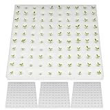 Hydroponic Sponges - Seedling Starter Cubes | 4 Sheets 400 Blocks