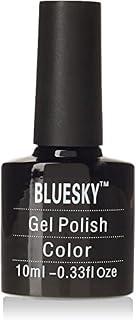 Bluesky Gel Nail Polish, Red Glitter LT96, Long Lasting, Chip Resistant, 10 ml (Requires Curing Under UV LED Lamp)