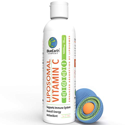 Liquid Liposomal Vitamin C Supplement Drink - 1000mg - Concentrated for Adults and Kids - 5oz - BlueEarth Company Liquid Liposomal Vitamin C Supplement Drink - 1000mg - Concentrated for Adults and Kids - 5oz - BlueEarth Company
