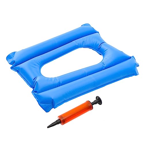 IWOWHERO Wheelchair Inflatable Cushion Doughnut Pillow Nursing Pillow Pressure Cushion Inflatable Seat Cushion Donut Seat Cushion Carriers Air Pillow Seat pad PVC Blue