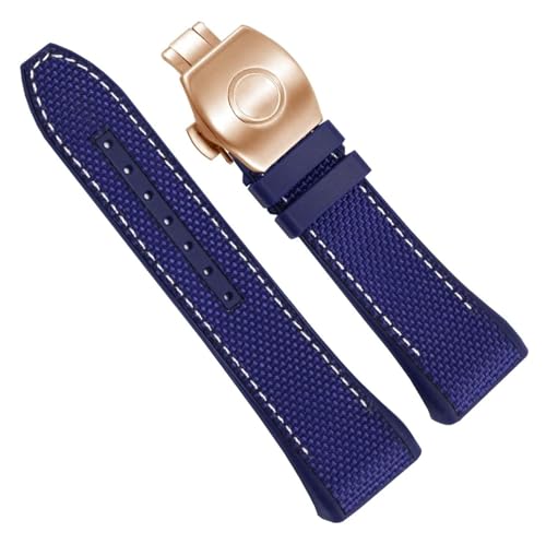 Bracelet montre nylon cuir véritable Franck Muller V45 boucle pliante