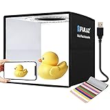 【Einfach zu montieren】Verwenden Sie es nach drei Sekunden der Montage, Sie können diese LED-Leuchtbox Studio entfalten und es auf jeder Oberfläche platzieren, um sehr gute Kulisse für kleine Artikel Business Fotografie zu erhalten, Bilder für Produkte zu machen.
