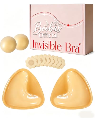 Image of Double Sided Sticky Bra Lift, Strapless Sticky Bra Push up Push up for Backless Dress, Swimsuit, Invisible Reusable Bra