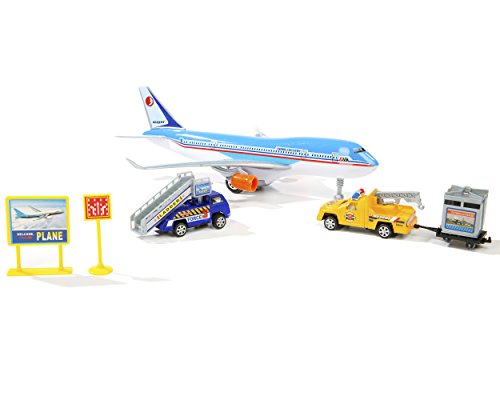 Airport 24 pc. Playset with Vehicles & Accessories - Thumbnail 6