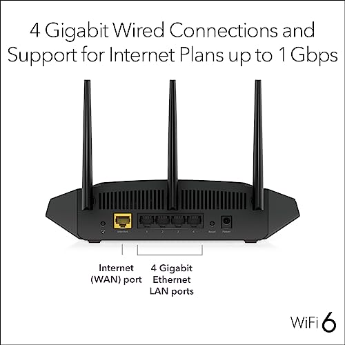 NETGEAR Nighthawk WiFi 6 Router (RAX36S) – 4-Stream Gigabit Router AX3000 Dual-Band Wireless Speed (Up to 3Gbps) | Covers up to 2,000 sq. ft., 25 Devices | Includes 1-Year Armor Internet Security by NETGEAR - Image 5