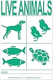 IATA Live Animal SPECIES Labels 6pk