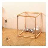 Facile ingresso e uscita degli animali domestici: il recinto for cani consente agli animali domestici di passare comodamente, con bordi smussati for evitare lesioni. Il design aggiornato della serratura impedisce ai cuccioli di aprire la porta e scappare. Anche se hai un animale domestico dispettoso, avrai il doppio della garanzia di sicurezza.