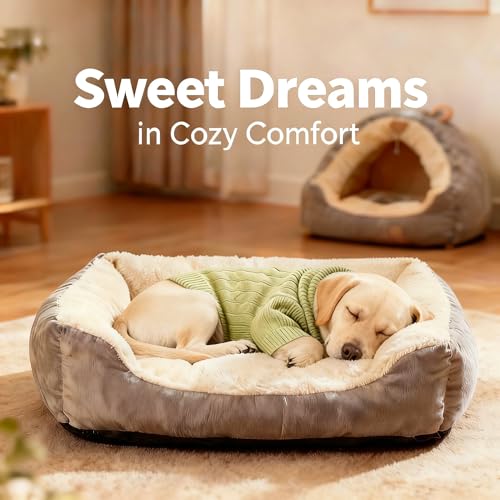 Image of Small /Medium Dog Sweater, Warm Dog Winter Coat w /Sleeves, Comfortable High Neck Premium Dog Clothes for Labrador-Best for Holidays, Daily Walks XL Light Green
