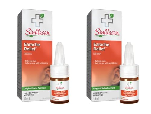 Similasan Ear Relief Ear Drops - Natural - Clogged Ear - Ear Discomfort - Trapped Water - Itching - 10 ml (Pack of 2)