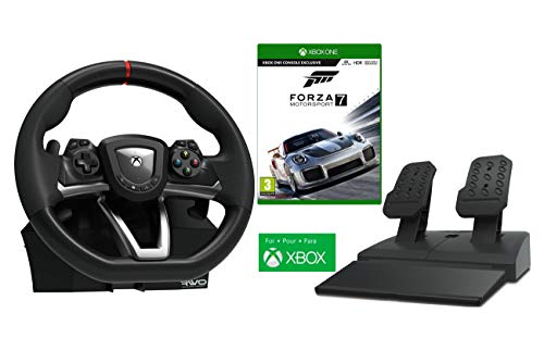 XBOX ONE (Series S/X) Lenkrad und Pedale Orig. Licensed XBOX "Racing Overdrive" + Forza 7 Motorsport Cover